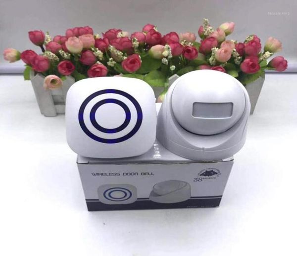 

doorbells wireless motion detector pir sensor gate entry door bell welcome for eu plug17492809