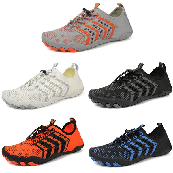 

2023 anti-slip wear resistant casual mesh beach wading shoes men black gray blue white orange toutdoor for all terrains