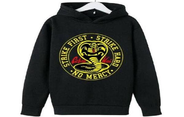 

black kid animal print pullovers hoodies sweatshirt crewneck hiphop snake cobra kai hard strike thai venomous long sleeve boy gir8667475