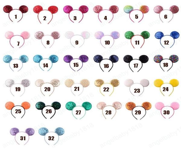 

baby sequins headband mouse ears hair sticks hair accessories for festival halloween lovely cosplay8025774, Slivery;white