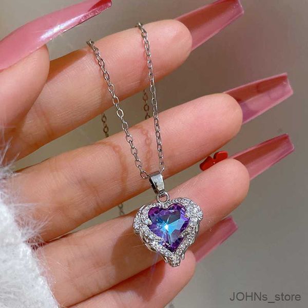 

pendant trendy pendant heart for women silver 18k gold titanium stainless steel jewelry chain r230703