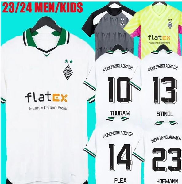 

23 24 borussia monchengladbach soccer jerseys bensebaini stindl 2023 2024 home gladbach elvedi plea zakaria weigl ginter thuram goalkeeper f, Black;yellow