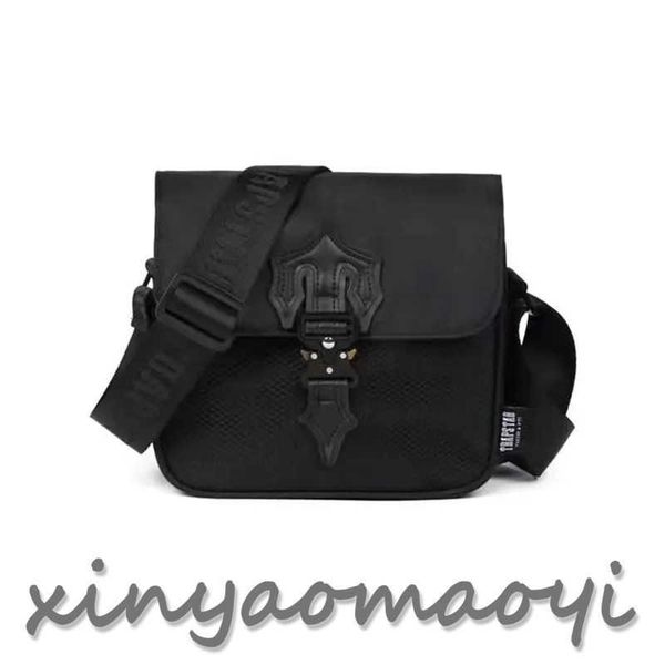 

trapstar bag luxury designer bag men's pressed cobra t crossbody bag messenger bag waterproof bag reflective shoulder bag black trim