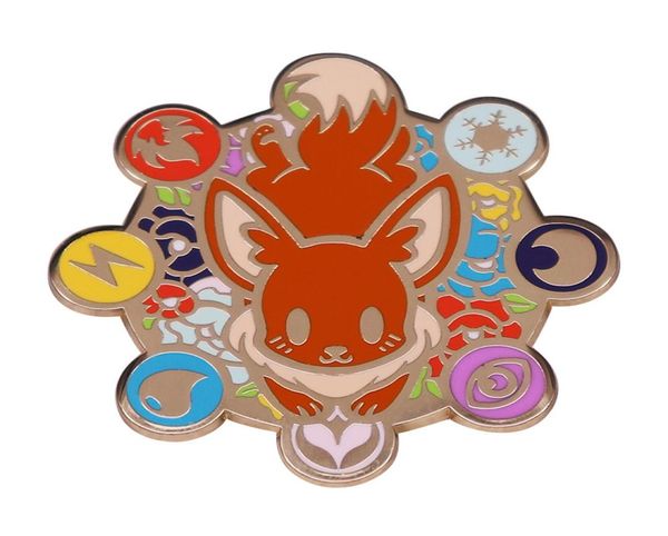 

fox flowers hard enamel pins collect spirit metal cartoon brooch backpack collar lapel badges women fashion jewelry gifts8228547, Blue