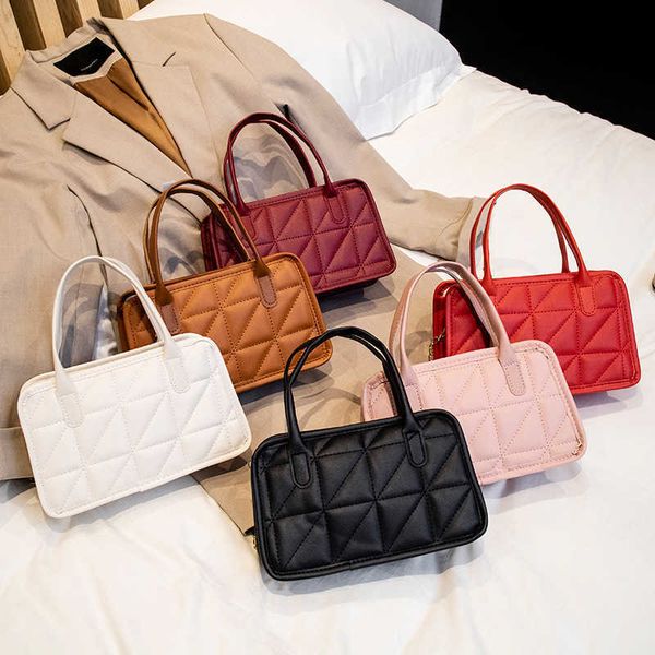 

lingge handbag autumn and winter mini bag women's fashion messenger bag versatile pillow bag