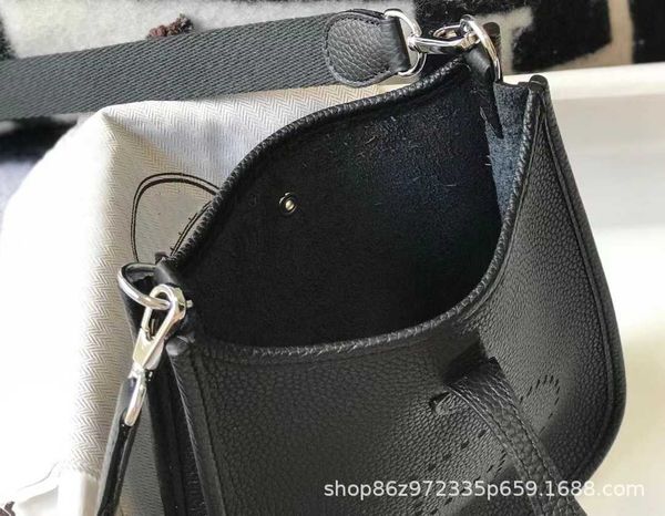 

designer bags hemrres evelynn small street casual versatile togo cowhide cutout letter litchi pattern tote one shoulder crossbody women&#039