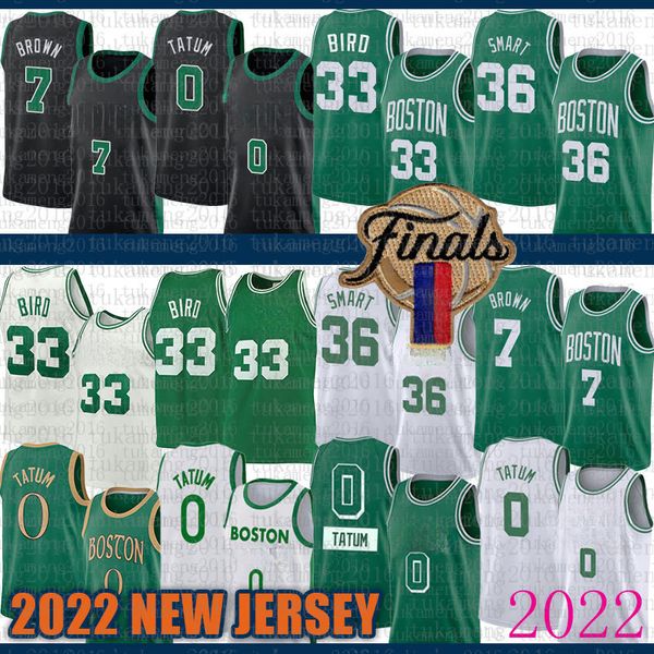 

7 36 jayson tatum larry bird basketball jersey 0 33 jaylen brown marcus smart bostons celtices army green red, Black;red