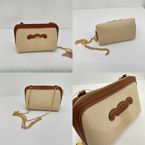 

triumphal crossbody bag single shoulder bag natural face hemp material hand bag makeup bag