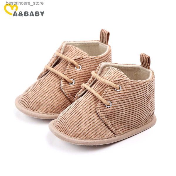 

ma baby 0-18m baby first walkers toddler newborn infant boy girl shoes ribbed solid soft sole crib shoes autumn spring l230522