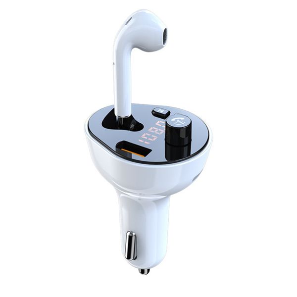 

car bluetooth player g57 with bluetooth headphones, private calling, qc3.0+pd fast charging, car charger, car mp3