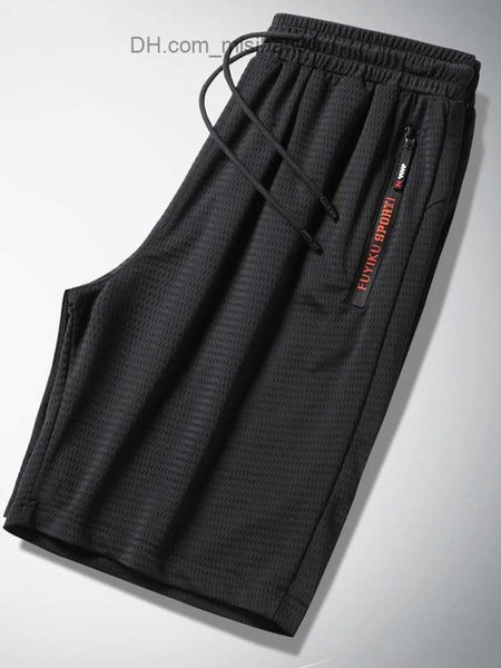 

men's shorts men's shorts summer black mesh sweatshorts men sportswear breathable nylon straight short breeches plus size loose ca, White;black