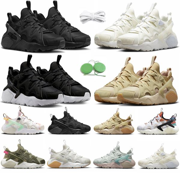 

huarache craft men women running shoes sneaker triple black summit white coconut milk light silver sanddrift lunar new year grey mens traine