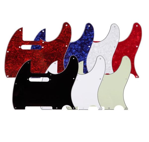 

standard size 3 ply white scratch plate pickguard for tele electric guitar1145507