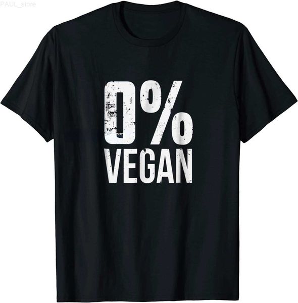 

men's t-shirts zero percent vegan funny bbq carnivore meat eater t-shirt t-shirts for men printing shirts humor clothing l230703, White;black