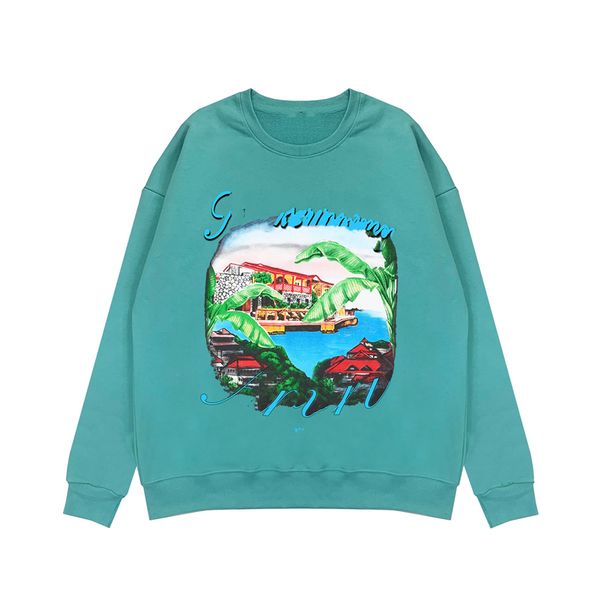 

fashion men's hooded sweatshirt 2023 galleryis designer men's and women's printed letters spring and autumn loose student cas, Black