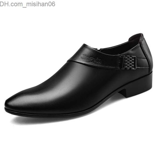 

dress shoes dress shoes mens luxury wedding leather elegant business for men zapatos plateado hombre schoenen mannen z230704, Black