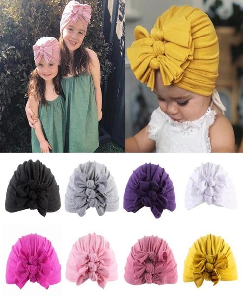 

cute spring summer beanies baby hats for newborn soft girl sleeping caps turban boys hats solid children cap kids accessories3582747, Yellow