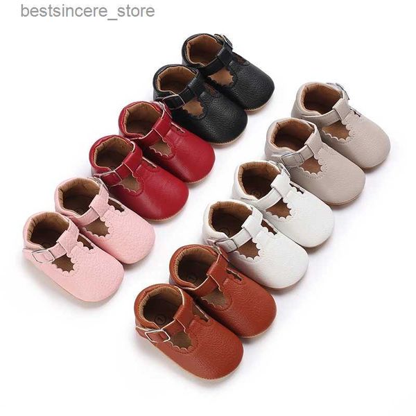 

newborn baby shoes stripe pu leather boy girl shoes toddler rubber sole anti-slip first walkers infant moccasins l230522
