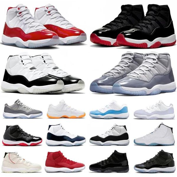 

jumpman 11 basketball shoes cherry 11s cool cement grey men women sneakers dmp 2023 gamma blue low yellow snakeskin midnight navy 72-10 play