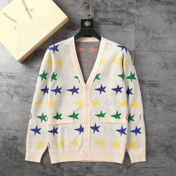 

new sweater hoodie men's designer allover letter quality tech fleeces sweaters printed otton knit crewneck men women letter paris sport, White;black