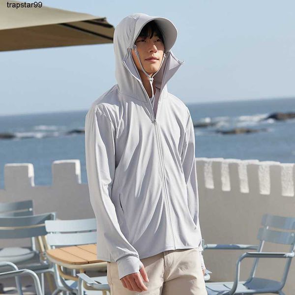 

jiaoxia same ice silk summer sunscreen clothing women's uv protection thin breathable big brim detachable sweatshirt, Black
