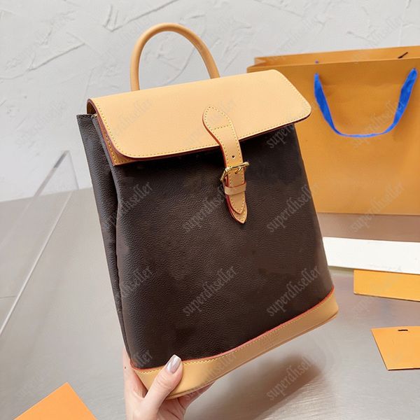 

women men backpack luxury designer backpacks fashion shoulder bag leather handbags large capacity handbag versatile wallet high-quality