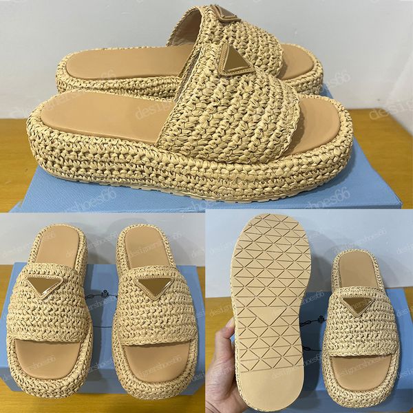 

sandali zeppa in tessuto intrecciato 1xz76 mules a plateforme plate en crochet naturel fil effet raphia confection fine au crochet logo tria, Black