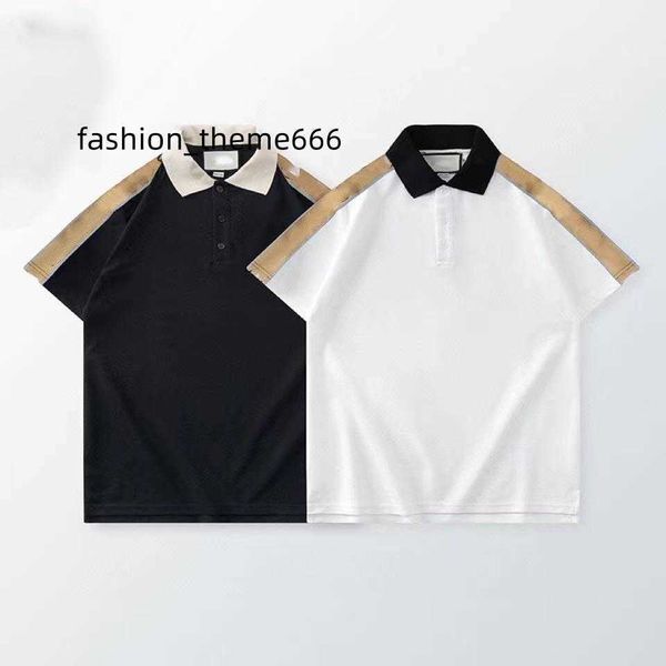 

designer france mens polos luxury embroidery women polo shirt, White;black