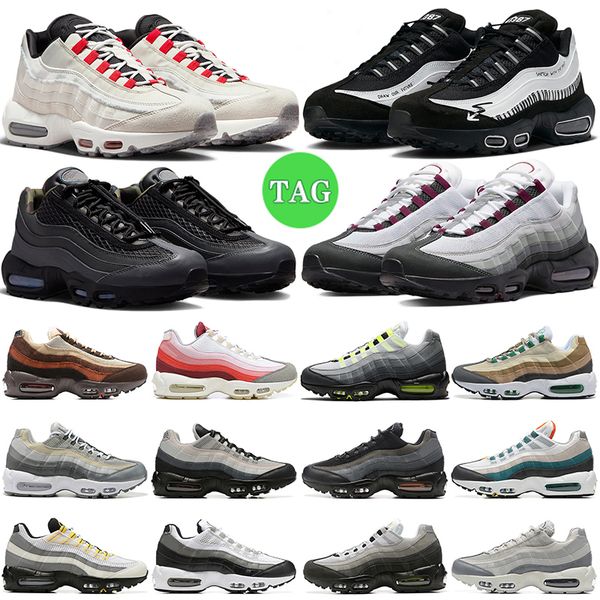 

95 95s running shoes for men women designer og neon triple black dark army greedy grey red taxi olive reflective mens trainers des chaussure