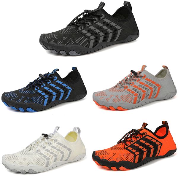 

2023 beach casual shoes breathable men white black gray bule orange sneakers outdoor for all terrains