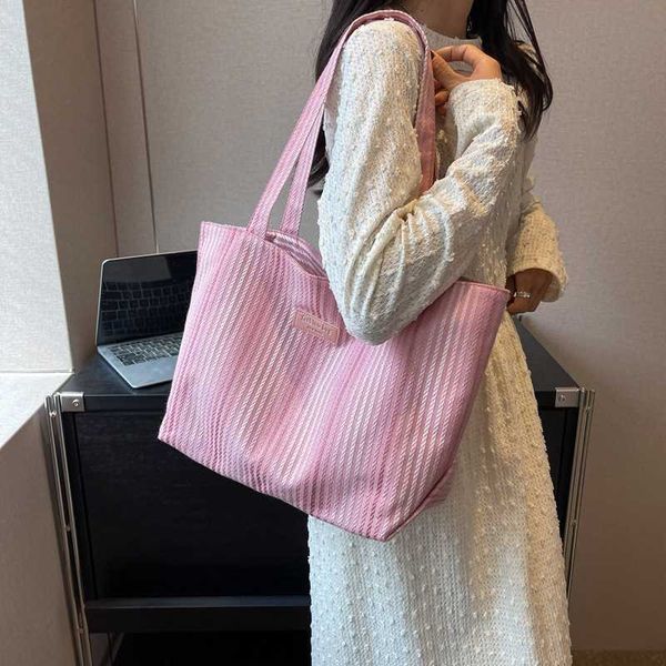 

spring/summer new french stripe style orange green stripe contrast thin shoulder bag canvas