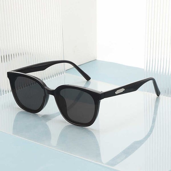 

2022 new gm women's korean edition trendy mesh red large frame slim ins premium uv resistant sunglasses, White;black