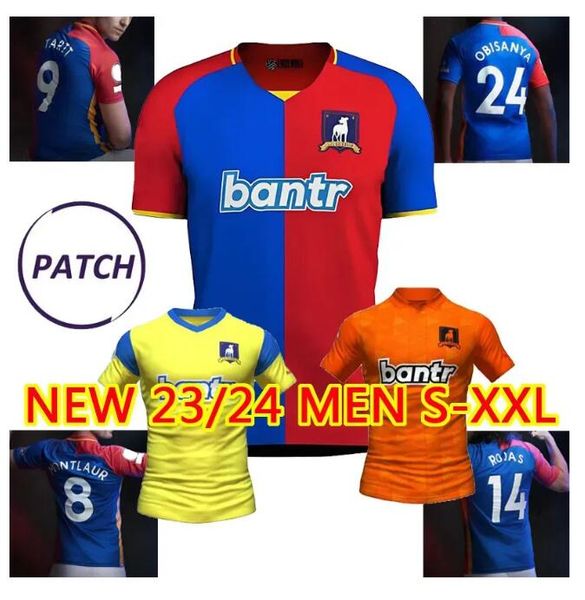 

2023 2024 afc richmond soccer jerseys fan version obisanya 23 24 ted lasso season home away kid kit man football shirt orange blue red yello, Black;yellow