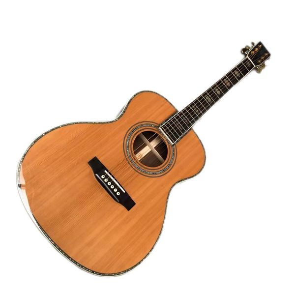 

2023 40 inch om45 configuration ebony straight high configuration acoustic acoustic guitar