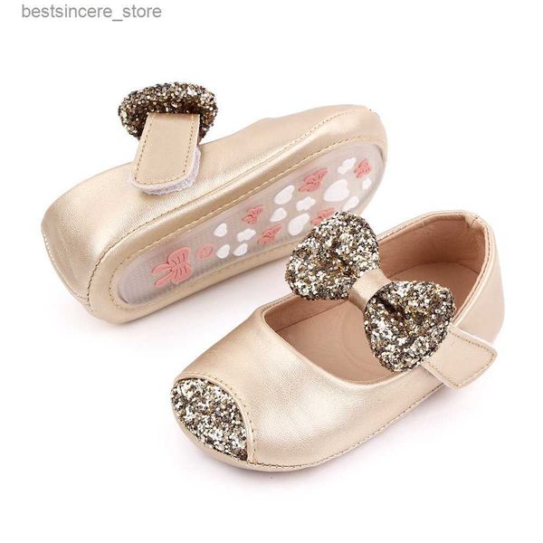 

newborn baby girls shoes toddler pu moccasins first walker casual bling bowknot infant baby princess shoes for learning walking l230522