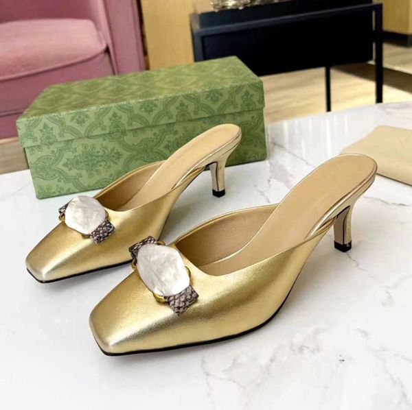 

summer women sandals fashion designer high heels leather shoes nails slim heels elegant casual comfortable office shoes, Black