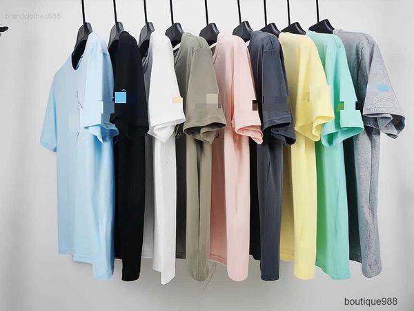 

stone t shirt islands designer shirt summer menswear breathable loose letter print lovers street fashion 100% cotton t-shirt hh08, White;black