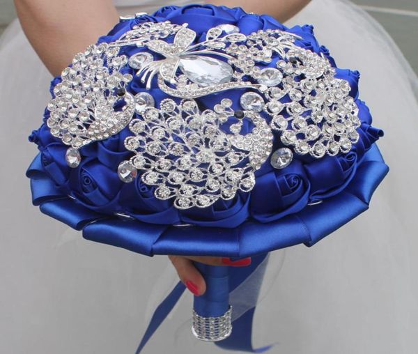 

royal wedding bridal bouquets sweet 15 quinceanera bouquets pearls crystal rhinestone wedding supplies bride holding brooch w290b6860297