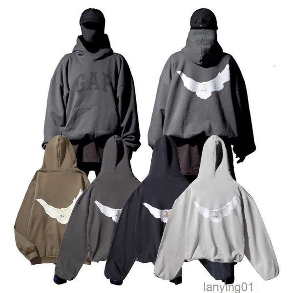 

cpfm hoodies sweatshirts classic wests luxury hoodie three party joint name peace dove printed men yzys pullover sweater hooded, Black