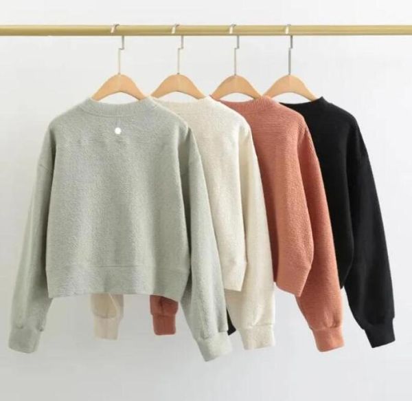 

122 women's yoga causal sweatshirts loose fit long sleeve sweater ladies cotton workout athletic gym shirts causal clothing s6137294