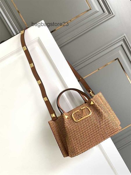 

valentiino bags hand bag designer lafite grass cowhide tote woven lady same simple style purse for vacation leisure ttdd