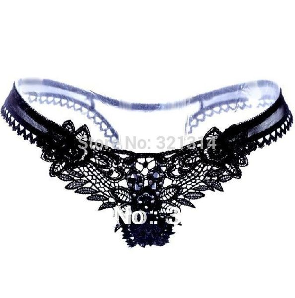 

2014 new women039s lingerie panties underwear chinese embroidery g string briefs thong plus size 4color mesh pink4193067, Red;black