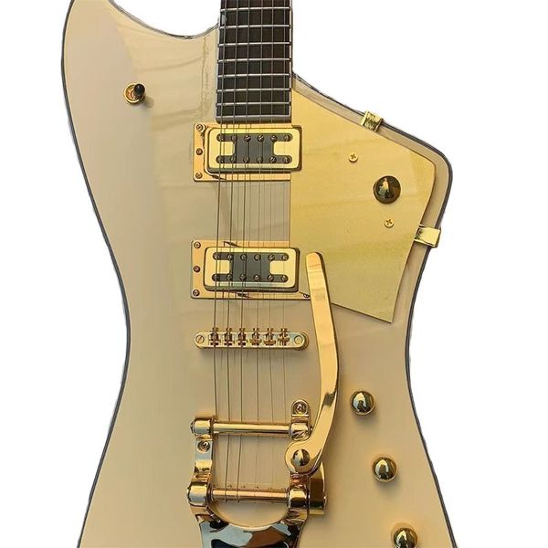 

factory customization irregular yellow electric guitar beautiful timbre