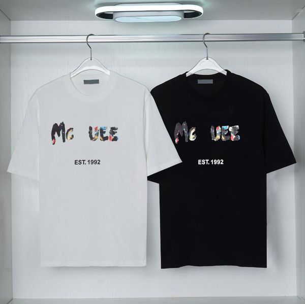 

mens fashion t shirt designers men clothing black white tees short sleeve women's casual hip hop streetwear tshirts 1ne0, White;black