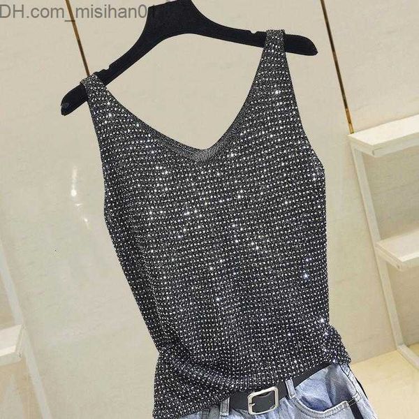 

women's tanks camis women s tanks camis knit bottoming shirt sleeveless bright silk vest for women 221231 z230703, White