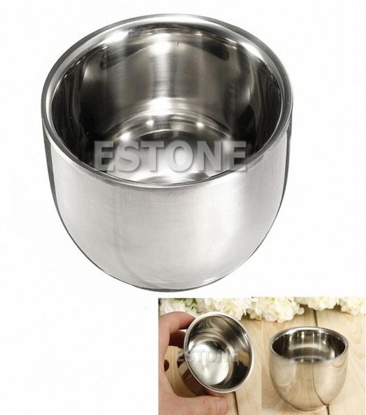 

whole new stainless steel metal shaving shave brush mug bowl cup 72cm cup mat mug press r2ty1911441