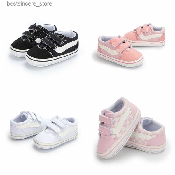 

newborn baby girl boy soft sole shoe anti slip canvas sneaker l230522