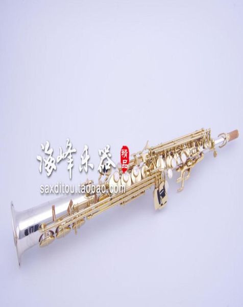 

new yanagisawa 9930 b flat soprano straight tube saxophone silver plated and gold plated key sax musical instruments 3751644