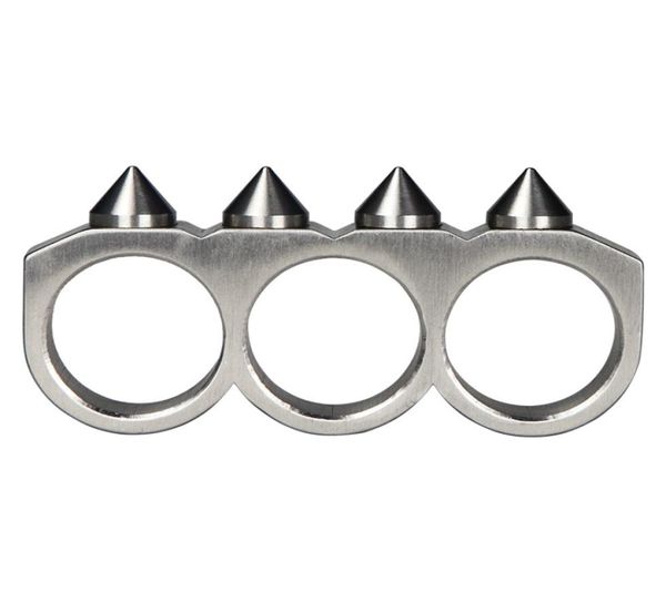 

stainless steel outdoor selfdefense threehole ring012345586454