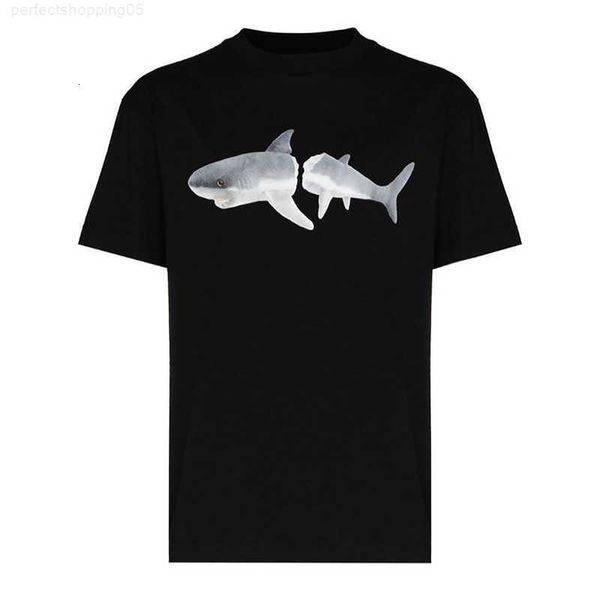 

mens shirts womens plam designer broken shark angels t shirt short seelve summer graphic tees cotton casual luxury hip hop streetwear t3u2, White;black